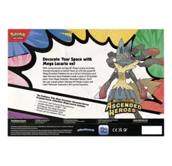 Pokemon Mega Evolution Ascended Heroes Mega Lucario Premium Poster Collection - Image 3