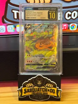 Pokemon TCG CGC Pristine 10 Charizard V 211/172 Special Art Rare - Image 1