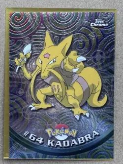 2000 Pokemon Card - Topps Chrome - Kadabra #64 - TV Animation Series - NM - Image 1