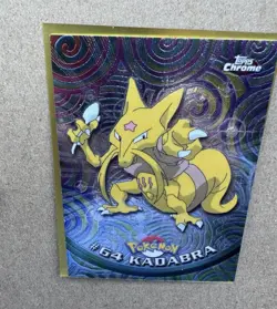 2000 Pokemon Card - Topps Chrome - Kadabra #64 - TV Animation Series - NM - Image 2