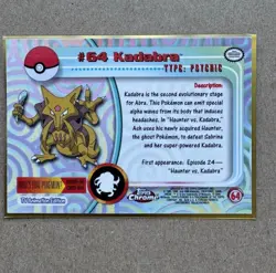 2000 Pokemon Card - Topps Chrome - Kadabra #64 - TV Animation Series - NM - Image 4