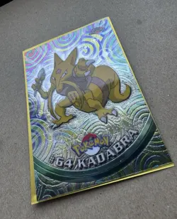 2000 Pokemon Card - Topps Chrome - Kadabra #64 - TV Animation Series - NM - Image 5