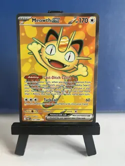 Pokemon Meowth Ex Full Art TCG Perfect Order 107/088 Near Mint - Image 1