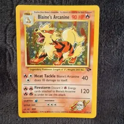 Pokemon TCG Blaine's Arcanine Gym Challenge 1/132 Holo Rare Stage 1 90 HP EN - Image 1