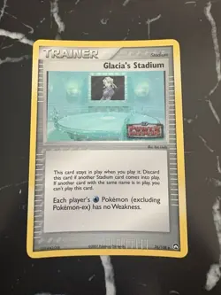 Pokemon TCG Glacia's Stadium EX Power Keepers 76/108 - Stamped Reverse Holo - Image 1