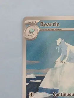Pokemon Scarlet & Violet Black Bolt Beartic 110/086 Illustration Rare - Image 2