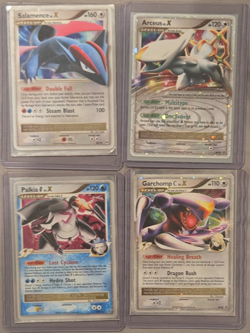 Pokemon TCG 4 Card Lot Foil Salamence Arceus Palkia Garchomp - Image 1