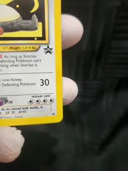 Snorlax Z 49 NM Wotc Black Star Promo Regular Pokemon TCG - Image 4