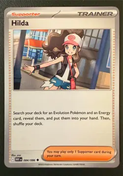 Pokemon TCG Hilda 84/86 White Flare SV10.5 NM - Image 1