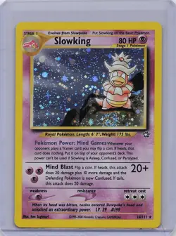 Slowking 14/111 Holo Rare Neo Genesis Pokemon Unlimited Holo LP SWIRL - Image 1
