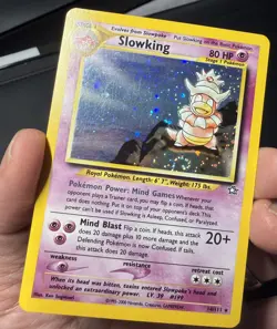Slowking 14/111 Holo Rare Neo Genesis Pokemon Unlimited Holo LP SWIRL - Image 3