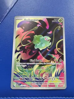 Pokemon Bulbasaur 133/132 Me01 Mega Evolution Holo Illustration Rare 80 HP - Image 1