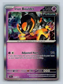 Iron Boulder #071/142 SV07: Stellar Crown Holo Rare Pokemon TCG NM - Image 1