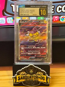 Pokemon TCG CGC Pristine 10 Raikou V 218/172 SAR VSTAR Universe - Image 1