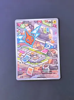Pokemon Rotom Holo Full Art Illustration Rare #197/182 Sv10 Destined Rivals 2025 - Image 1