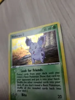 Pokemon FireRed LeafGreen Nidoran Reverse Holo SWIRL 70/112 EXC-NEAR MINT - Image 4