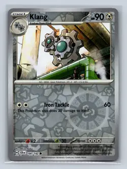 Klang Reverse Holo SV07: Stellar Crown #100/142 Pokemon TCG NM - Image 1