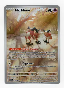 Mr. Mime 179/165 Illustration Rare 151 Pokemon English NM - Image 1