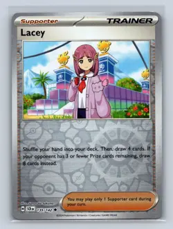 Lacey Reverse Holo SV07: Stellar Crown #139/142 Pokemon TCG NM - Image 1
