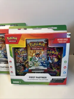 3X Pokemon First Partner Series 1 Illustration Collection Sealed - Image 4