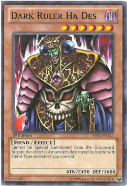 Dark Ruler Ha Des - BP01-EN122 - Starfoil Rare - 1st Edition - Lightly Played - - Image 1