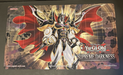 YuGiOh Supreme Darkness Playmat Sneak Peek New Evil HERO Neos Lord - Used - Image 1