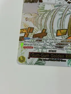 One Piece CCG OP15-116 Gum-Gum Golden Rifle Manga Alt Art - Image 5