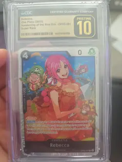 One Piece TCG Rebecca SR Holo OP05-091 Awakening of the New Era CGC 10 English - Image 1