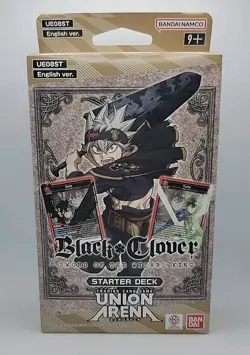 Bandai TCG Union Arena: Black Clover Factory Sealed Starter Deck, Fast Shipping - Image 1