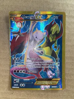 Pokemon Mewtwo EX Full Art 163/162 Secret Rare Holo BREAKthrough Card - Image 2