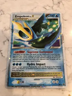 Pokemon Empoleon X Holo DP11 Diamond and Pearl Card-NICE - Image 1