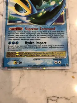 Pokemon Empoleon X Holo DP11 Diamond and Pearl Card-NICE - Image 4