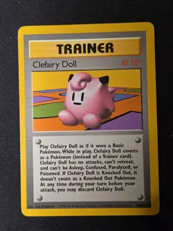 Clefairy Doll - 70/102 - WOTC Base Set Rare Pokemon Card - LP - Image 1