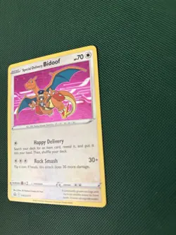 Pokemon Special Delivery Bidoof SWSH177 Holo Promo Card | Sword & Shield | NM - Image 4