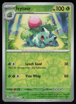 Reverse Holo Ivysaur - 002/165 SV: Scarlet & Violet 151 Pokemon TCG Card - Image 1