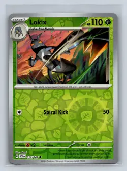 Lokix Reverse Holo SV07: Stellar Crown #016/142 Pokemon TCG NM - Image 1