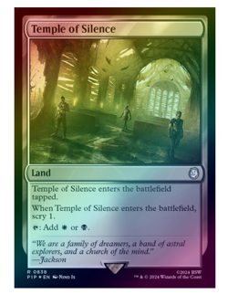Temple of Silence - Surge Foil Fallout MTG - Image 1