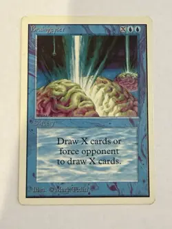 MTG Braingeyser Unlimited Hp (indents) - Image 1