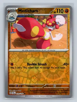 Medicham Reverse Holo SV07: Stellar Crown #079/142 Pokemon TCG NM - Image 1