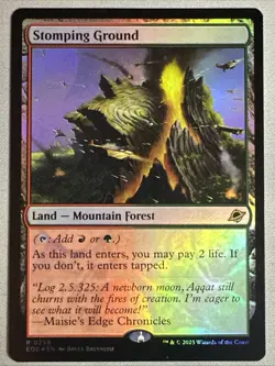 MTG / Stomping Ground / EOE / #258 / FOIL / Rare / NM - Image 1