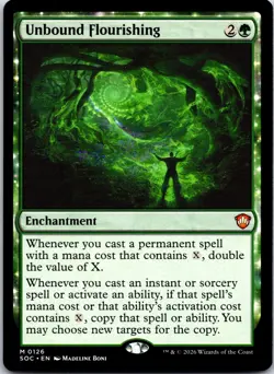 Unbound Flourishing 126 Commander: Secrets of Strixhaven Magic: The Gathering NM - Image 1