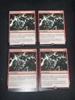 [4x] Warstorm Surge - Near Mint, English - Commander 2019 MTG Magic - Image 1