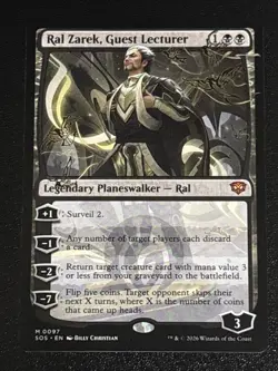 MTG Secrets of Strixhaven Ral Zarek, Guest Lecturer 0097 NM Mythic - Image 1