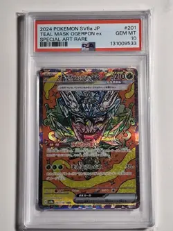 PSA 10 Teal Mask Ogerpon EX 201 Pokemon Japanese - Image 1