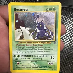 Pokemon TCG Heracross Neo Genesis Holo Card 6/111 Unlimited Rare - Image 1