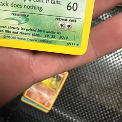 Pokemon TCG Heracross Neo Genesis Holo Card 6/111 Unlimited Rare - Image 3