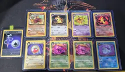 9 x Team Rocket Dark Set WOTC Vintage Pokemon Card Bundle Job Lot NM/LP/MP - Image 1