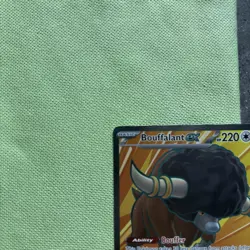 POKEMON TCG SV WHITE FLARE BOUFFALANT EX 162/086 ULTRA RARE FULL ART NM - Image 3