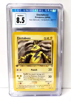 Pokemon TCG - ELECTABUZZ - 1ST EDITION - 33/111 - NEO GENESIS (2000) - CGC 8.5 - Image 1