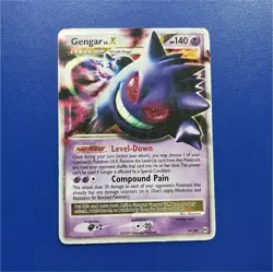 Pokemon Gengar LV.X 97/99 Arceus Ultra Rare Holo Level Up 140 HP - Image 1